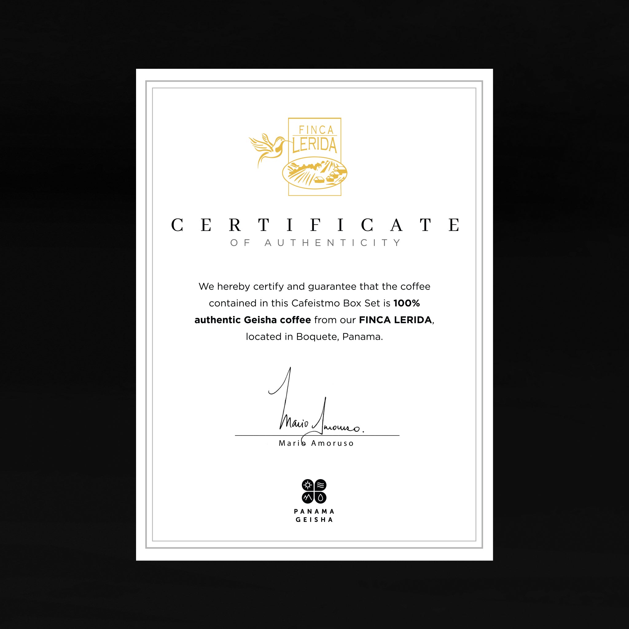 FINCA LERIDA GEISHA - DELUXE SINGLE BOX